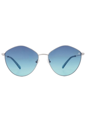 Calvin Klein Light Blue Oval Ladies Sunglasses CKJ22202S 040 61