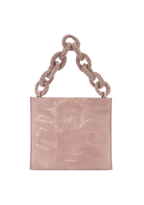 Salvatore Ferragamo Ladies Amaretti Leather Chain Bag