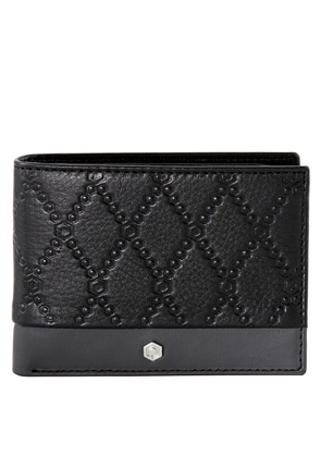 Picasso and Co Two-Tone Leather Wallet- Black/Grey