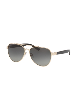 Tory Burch Grey Pilot Ladies Sunglasses TY6070 327111 57
