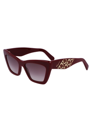 Salvatore Ferragamo Bordeaux Gradient Cat Eye Ladies Sunglasses SF1081SE 603 55