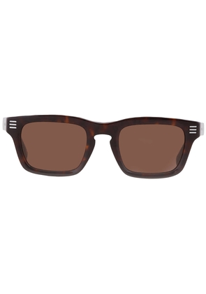 Burberry Dark Brown Rectangular Mens Sunglasses BE4403F 300273 51