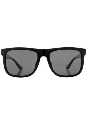 Coach Polarized Grey Rectangular Mens Sunglasses HC8367U 500281 57
