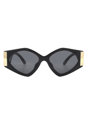 Dolce And Gabbana Gray Gradient Black Irregular Ladies Sunglasses DG4396F 501/87 55