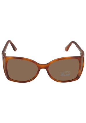 Persol Brown Wrap Unisex Sunglasses PO0005 96/53 54