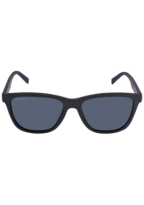 Salvatore Ferragamo Blue Rectangular Mens Sunglasses SF998S 002 57