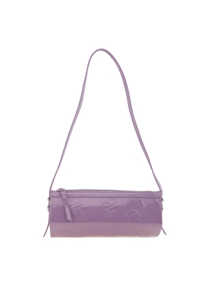 By Far Purple Haze Karo Embossed Shoulder Bag