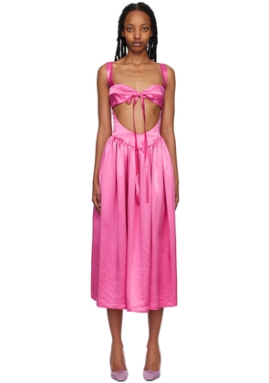 SIEDRÉS Pink Gaia Midi Dress