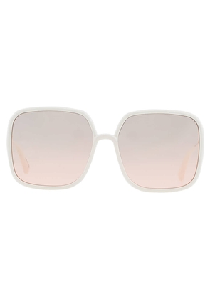 Dior DIORSTELLAIRE Pink Square Ladies Sunglasses CD40006U 25F 59