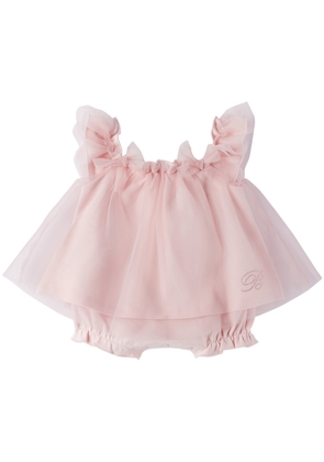 Miss Blumarine Baby Pink Layered Bodysuit