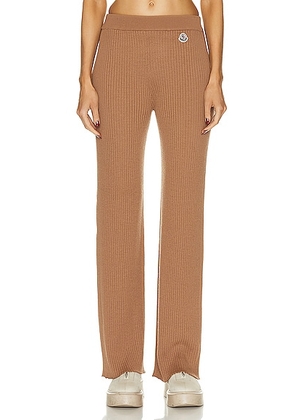 Moncler Knit Pant in Camel - Brown. Size M (also in S).