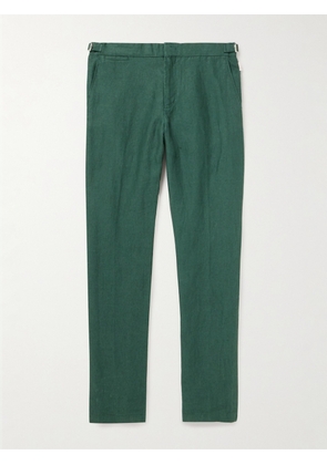 Orlebar Brown - Griffon Straight-Leg Linen Trousers - Men - Green - UK/US 30