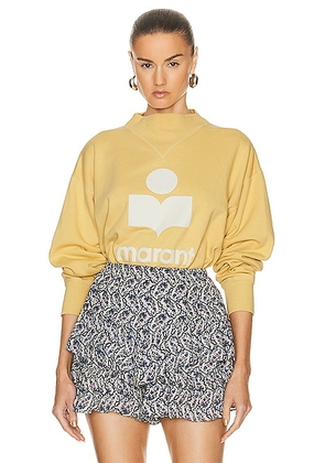 Isabel Marant Etoile Moby Sweatshirt in Sunlight & Ecru - Yellow. Size 34 (also in 36, 38, 42).