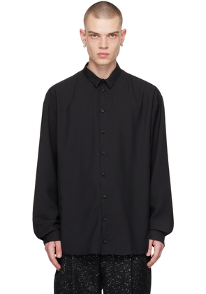 NICOLAS ANDREAS TARALIS Black Ruffle Shirt