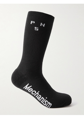 Pas Normal Studios - Mechanism Thermal Merino Wool-Blend Cycling Socks - Men - Black - S