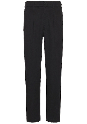WAO Double Pleated Chino Pant in black - Black. Size 28 (also in 30, 32, 34, 36).