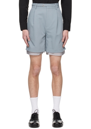 The World Is Your Oyster Gray Layered Shorts
