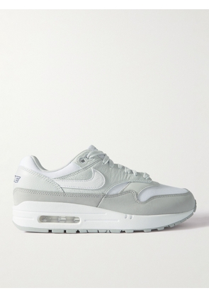 Nike - Air Max 1 '87 Mesh-Trimmed Leather Sneakers - Men - Gray - US 5