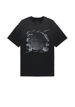 Givenchy Casual Fit Tee in Black - Black. Size L (also in S).