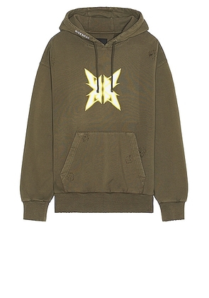 Givenchy Boxy Hoodie in Khaki - Army. Size L (also in M, S, XL/1X).