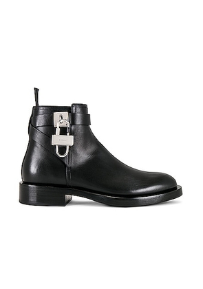 Givenchy Lock Ankle Boot in Black - Black. Size 41 (also in 42, 43, 44).