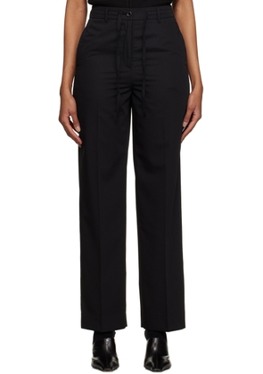 Dunst Black Relaxed Summer Trousers