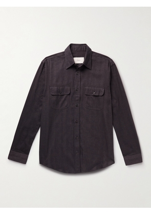 Purdey - Herringbone Cotton and Lyocell-Blend Shirt - Men - Brown - UK/US 15