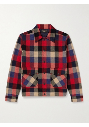 RRL - Checked Wool Overshirt - Men - Red - M