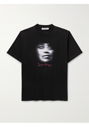 Our Legacy - Swing of Pendulum Printed Cotton-Jersey T-Shirt - Men - Black - IT 44