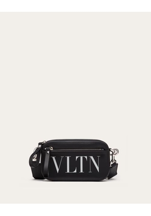 Valentino Garavani Small VLTN Leather Crossbody Bag Man BLACK UNI