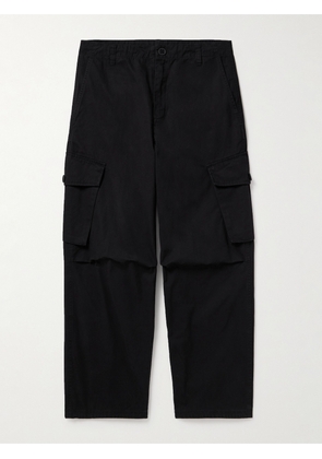 Carhartt WIP - Unity Straight-Leg Enzyme-Washed Cotton-Twill Cargo Trousers - Men - Black - S