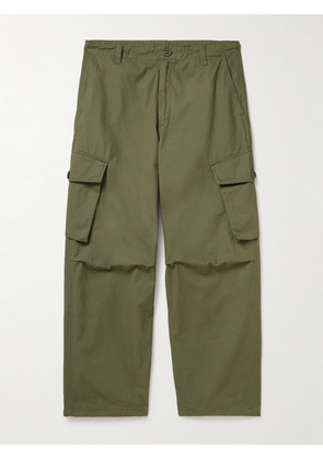 Carhartt WIP - Unity Straight-Leg Enzyme-Washed Cotton-Twill Cargo Trousers - Men - Green - S
