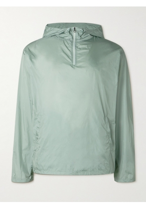 Amomento - Nylon Half-Zip Hooded Jacket - Men - Green - M