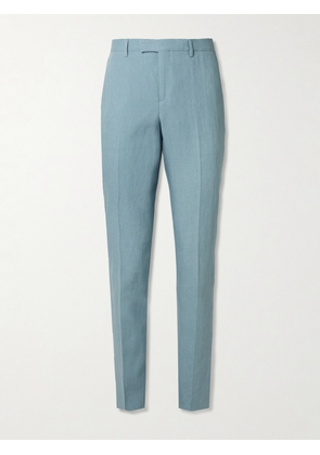 Paul Smith - Tapered Linen Suit Trousers - Men - Blue - UK/US 30
