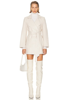 NOUR HAMMOUR Kerri Jacket in Ivory - Ivory. Size 40 (also in ).