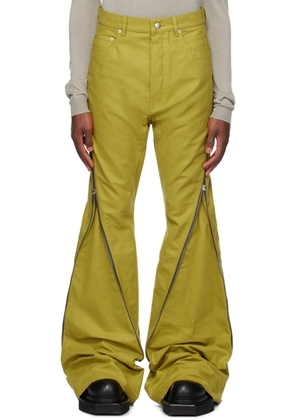 Rick Owens Yellow Bolan Banana Trousers