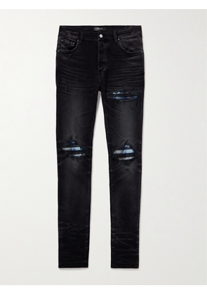 AMIRI - MX1 Skinny-Fit Panelled Distressed Jeans - Men - Black - UK/US 30