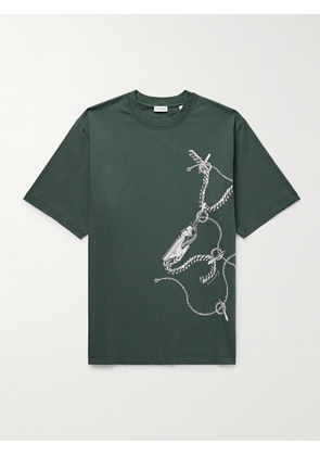 Burberry - Printed Cotton-Jersey T-Shirt - Men - Green - XS
