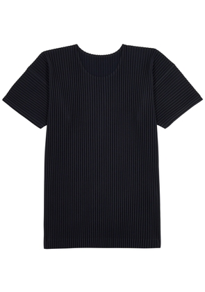 Homme Plissé Issey Miyake Pleated T-shirt - Navy - 3