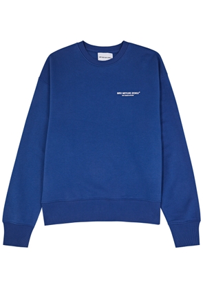 Mki Miyuki Zoku Logo-print Jersey Sweatshirt - Blue - M