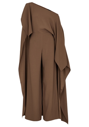Taller Marmo Jerry Cape-effect Jumpsuit - Brown