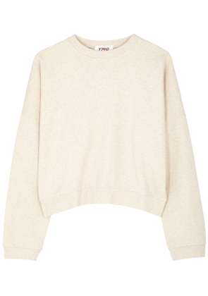 Ymc Almost Grown Cotton Sweatshirt - Ecru - M (UK12 / M)