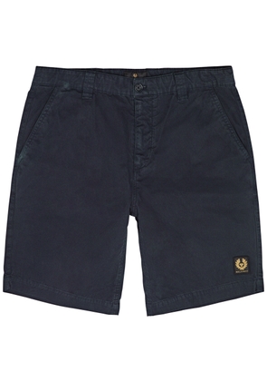 Belstaff Dalesman Logo Cotton Shorts - Navy - L
