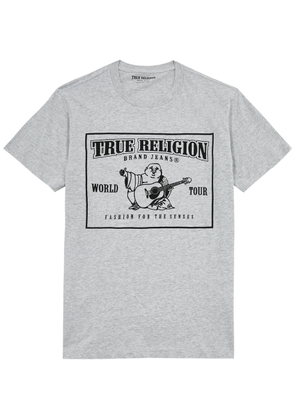 True Religion Logo-print Cotton T-shirt - Grey