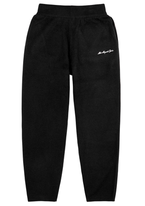 Mki Miyuki Zoku Logo-embroidered Knitted Sweatpants - Black - S