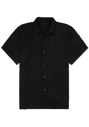Homme Plissé Issey Miyake Pleated Jersey Shirt - Black - 3