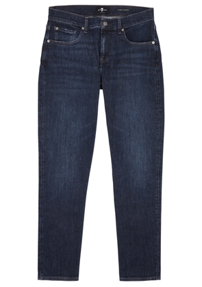 7 For All Mankind Slimmy Tapered Earthkind Jeans - Dark Blue - 34 (W34 / L)