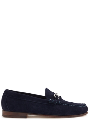 G. H Bass & CO Weejun Palm Springs Suede Loafers - Navy - 45 (IT45 / UK11)