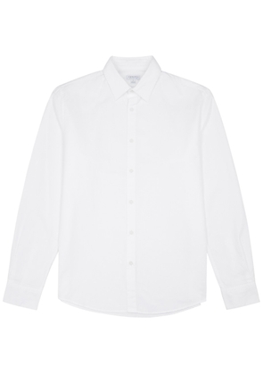 Sunspel Cotton Oxford Shirt - White - L