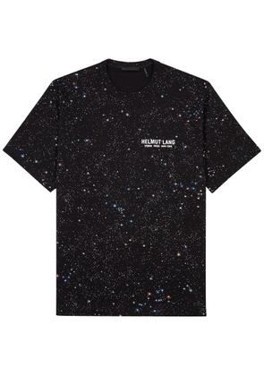 Helmut Lang Outer Space Printed Cotton T-shirt - Black